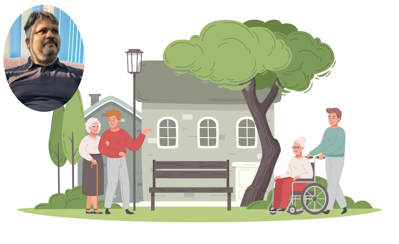 The journey of man from childhood to old age